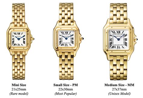 cartier panthere petit modele|cartier panther size chart.